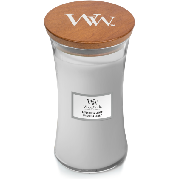Woodwick Lavender & Cedar Large Candle